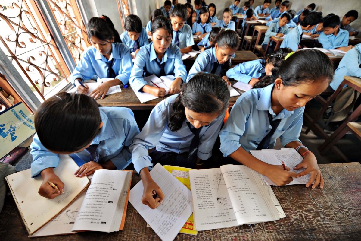 Copyright © fotograf                                      Resultatrapport 2008, Utdannelse, Skole, Grunnskole, Nepal